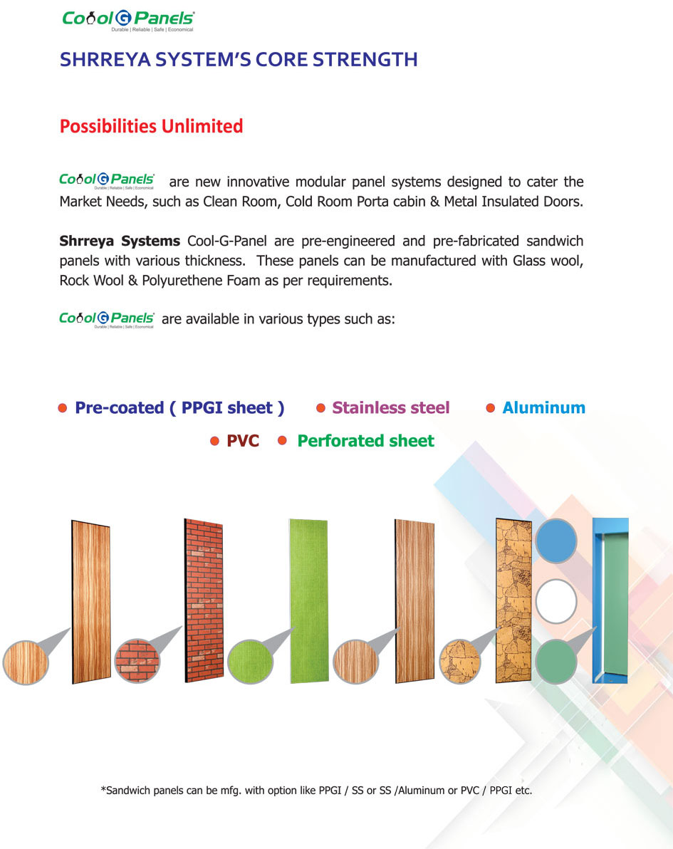 Cool-g-panels : Shrreya Systems